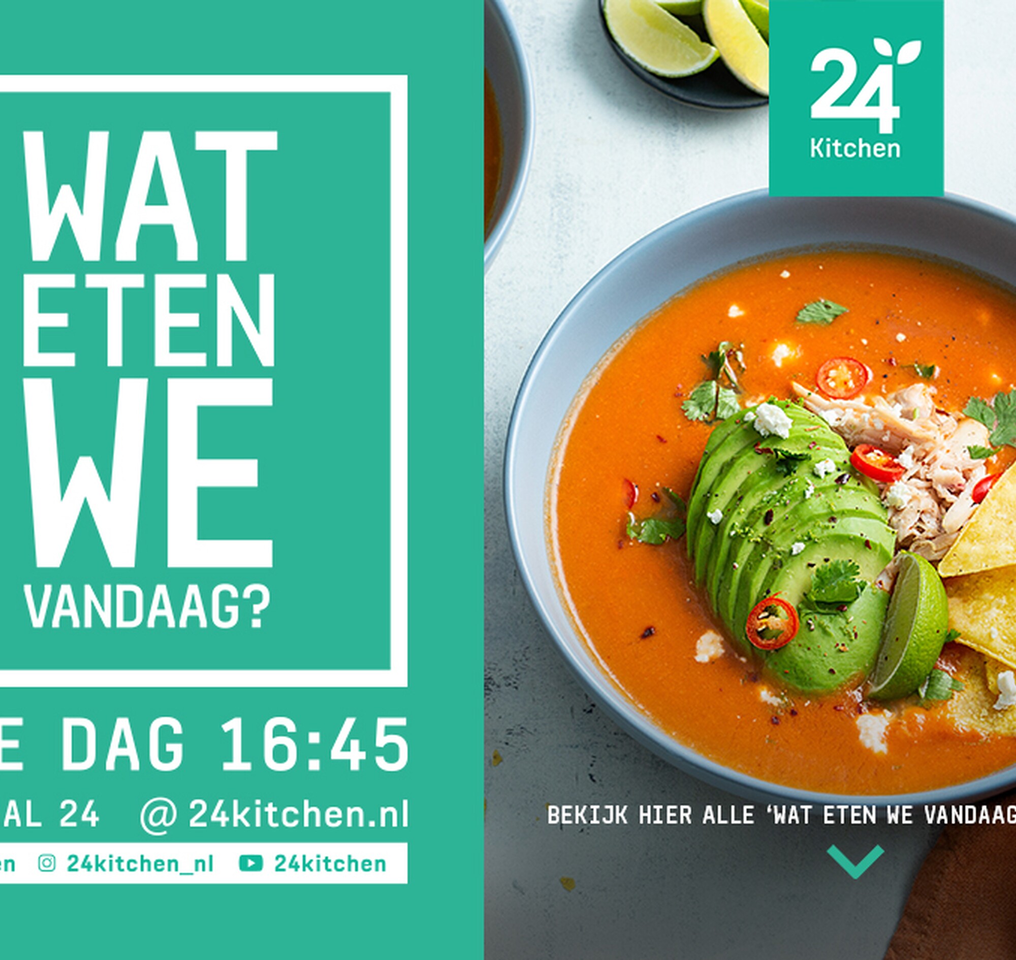 Wat Eten We Vandaag? Elke dag een nieuw recept